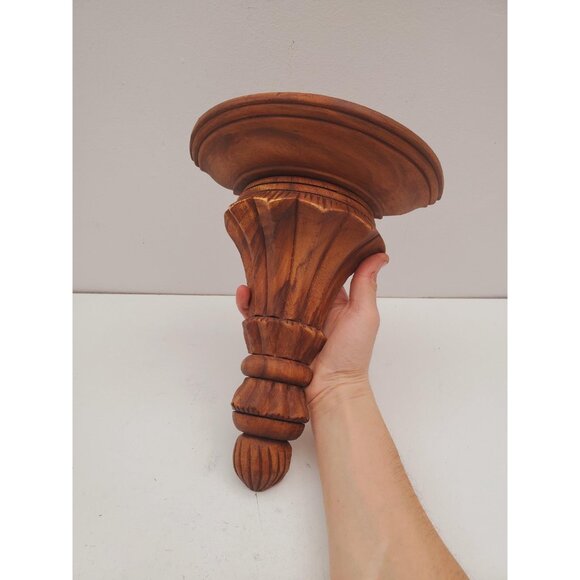 Rustic Floating Half Round Shelf - Semi Circle Wall Mounted - Solid Pine Wooden - Picture 10 of 10